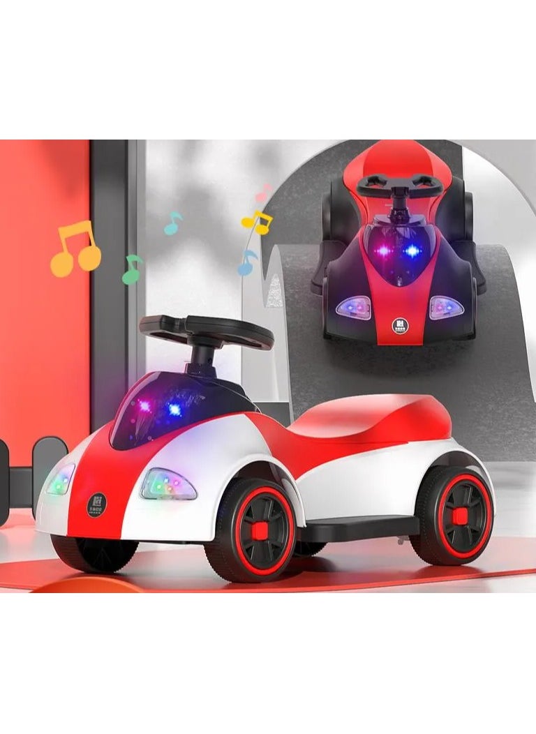 High-Quality Swing Car | Music & LED Lights, Swing, and Twist Car | Whisper Tires & New Functions | Vehicle for Children Aged 2-5 Years, Red White - pzsku/ZFD2967DC659913C4334DZ/45/_/1734349840/549b6e47-f50d-4e3f-8569-465ca3fad6a8