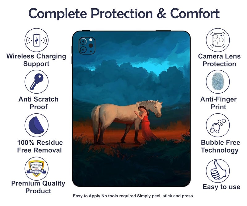 WRAP CRAFT Skin Compatible with iPad Pro 11 inch 4th Generation, 2022 Skin Revamp Your tablet's Style with This Protective & Fashionable Tablet Skin; DP-140 - Image 3