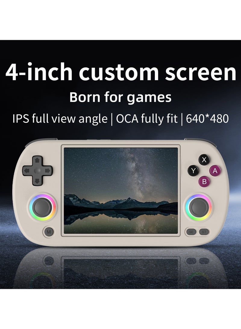 ANBERNIC  RG40XX H Retro Handheld Game Consoles 64 TF Card Preloaded Games 5000+ Portable Gaming Console Linux 64-bit System 4.0'' IPS Screen WiFi Bluetooth HD and TV Output Grey - Image 2