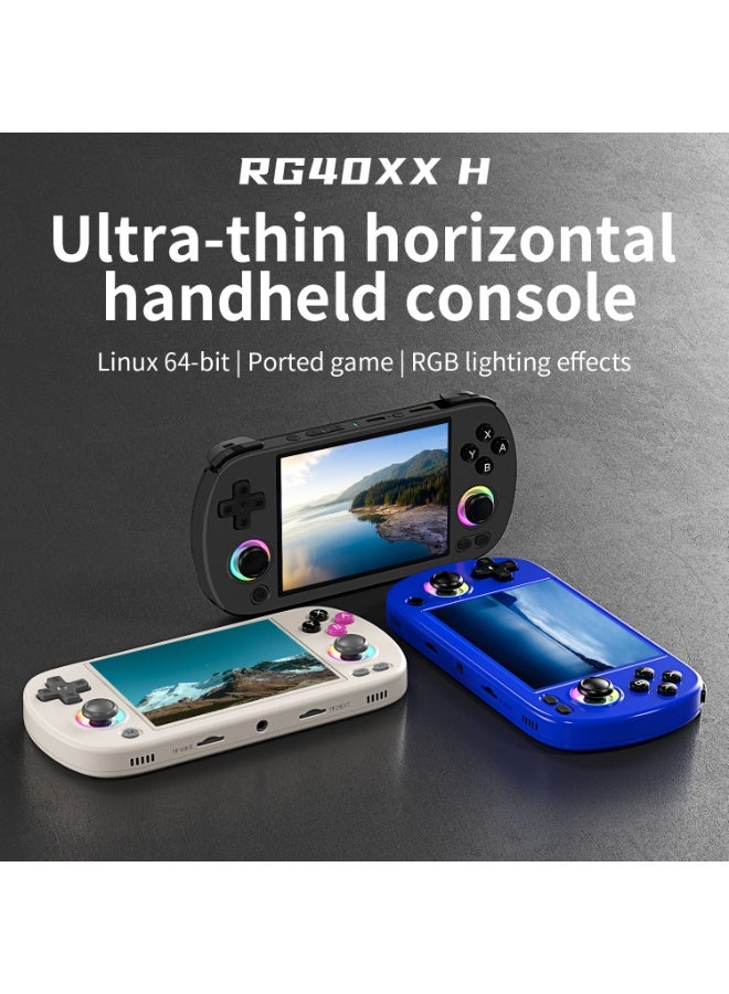 ANBERNIC  RG40XX H Retro Handheld Game Consoles 64 TF Card Preloaded Games 5000+ Portable Gaming Console Linux 64-bit System 4.0'' IPS Screen WiFi Bluetooth HD and TV Output Grey - Image 3