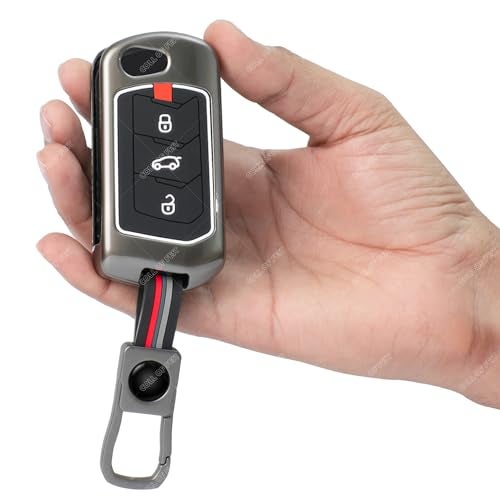 Coll of Fest Coll of Fest Premium Key Cover for Compatible with Mahindra Scorpio N | 3Xo | Xuv 300 | Marazzo | Xuv 700 | Xuv 400 Ev | Bolero | Thar 3 Button Flip Key Glow in the Dark - Image 2