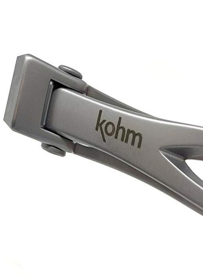 Kohm Nail Clippers For Thick Nails - Heavy Duty, Wide Mouth Professional Fingernail And Toenail Clippers For Men, Women & Seniors, Silver - Image 3