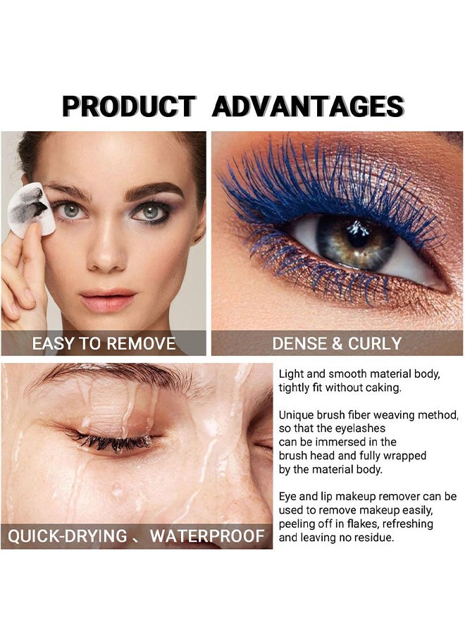 Vibely - Lake Blue Mascara Eye Makeup Colored Mascara Waterproof Fast Dry Eyelashes Volumizing Lengthening Eye Lashes No Smudging - No Clumping - Image 1