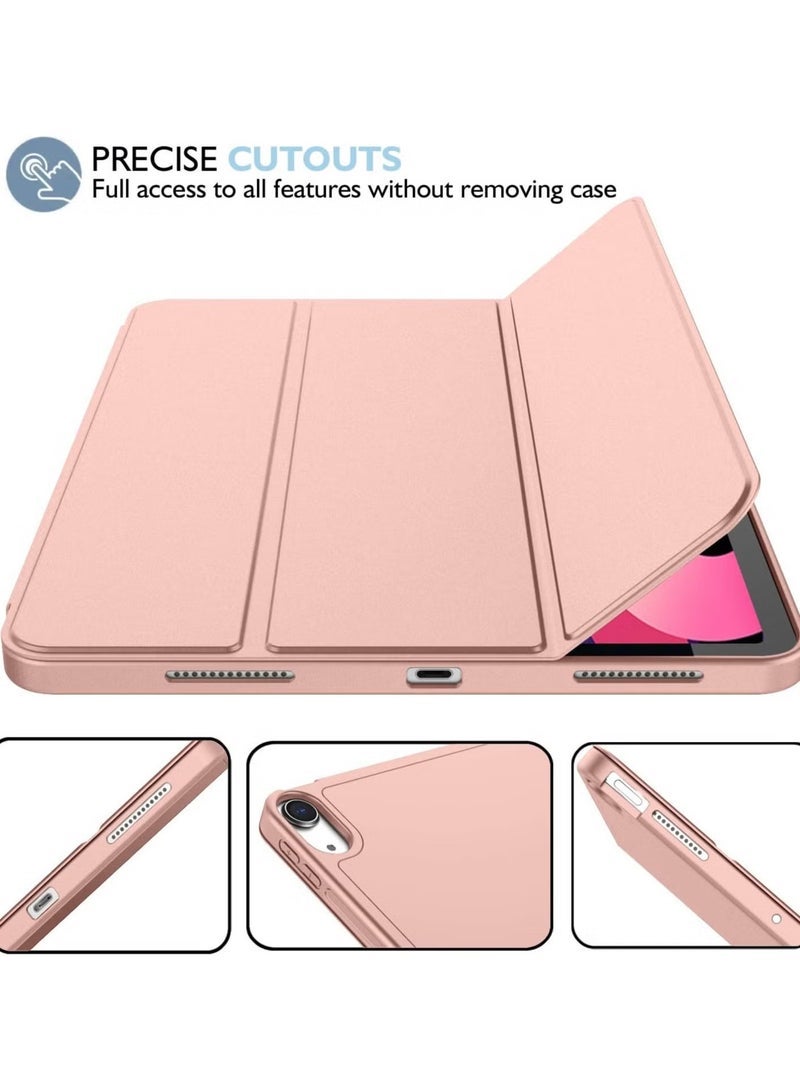 SmartGrist iPad Air 11 Inch Case M2 2024 – iPad Air 5th/4th Generation Case 2022/2020 10.9 Inch with Pencil Holder, Trifold Stand Smart Case – Baby Pink, Stylish, Slim, and Protective Design for iPad - Image 5