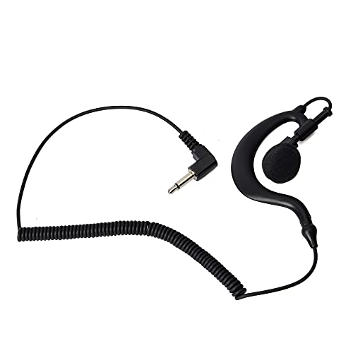 HYS TC-617 G Shape Soft Ear Hook Earpiece Headset - 3.5mm Plug Listen Only Ham Radio Earpiece/Headset for Motorola Icom Transceivers - Image 1