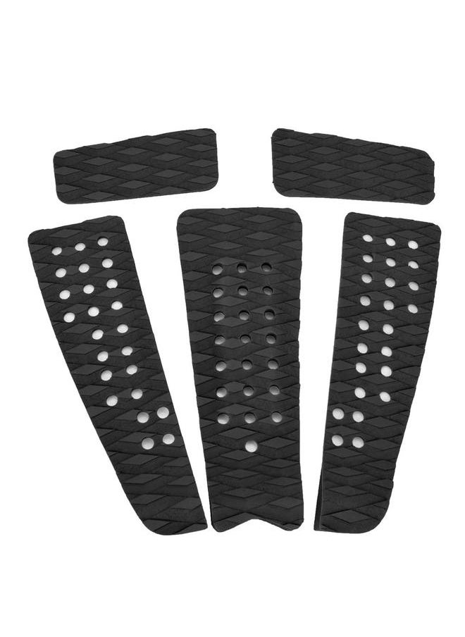 Thoraya 5PCS Durable EVA Anti slip Surfboard Yacht Boat Traction Pad Grip Mat Decoration(Black)  - Image 1