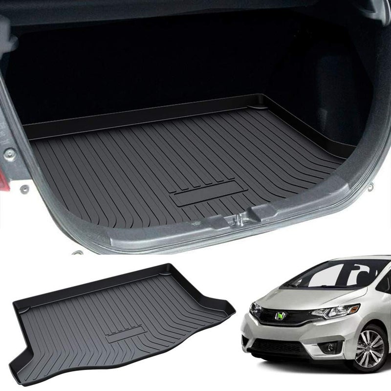 Powerty Cargo Mat Fit for Honda Fit 2015 2016 2017 2018 2019 2020 Trunk Mat Accessories All Weather TPO Rear Cargo Liner Upgrade Material