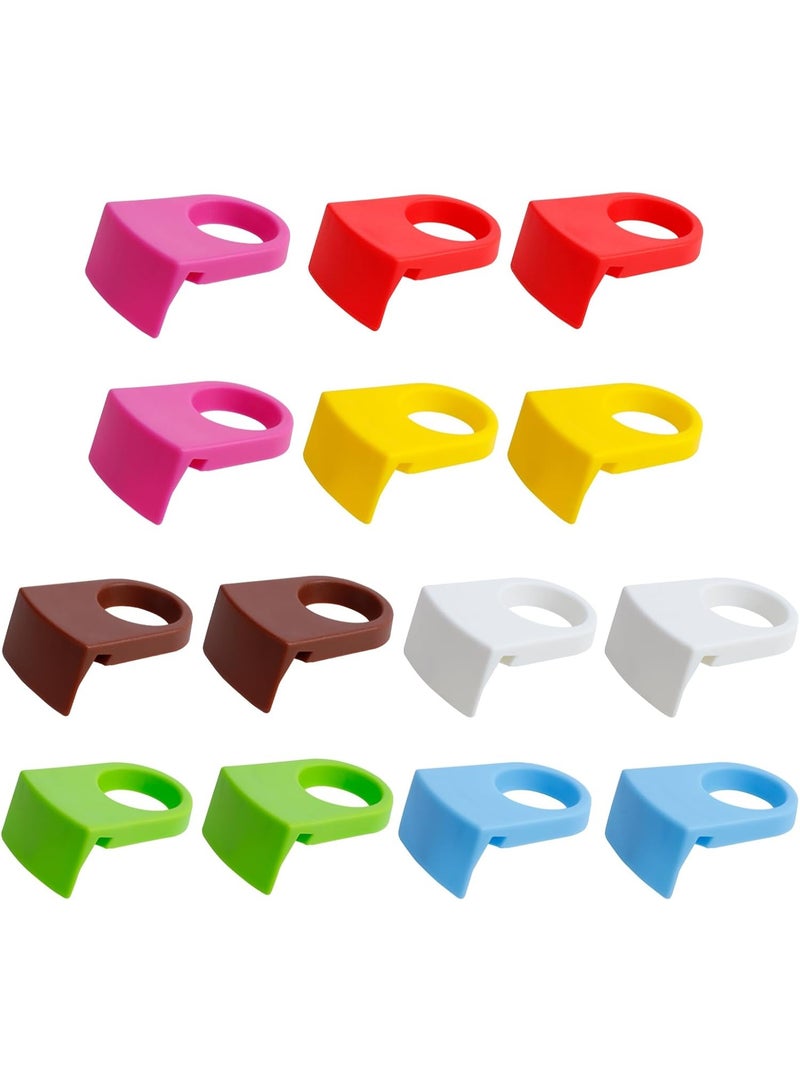 14 PCS Bottle Buckle Wine Glass Clip Holders, Colorful Beer Snap Cocktail Bottle Clips for Home Birthday Wedding Party, Wine Glass Bathroom (Colorful) - Image 1