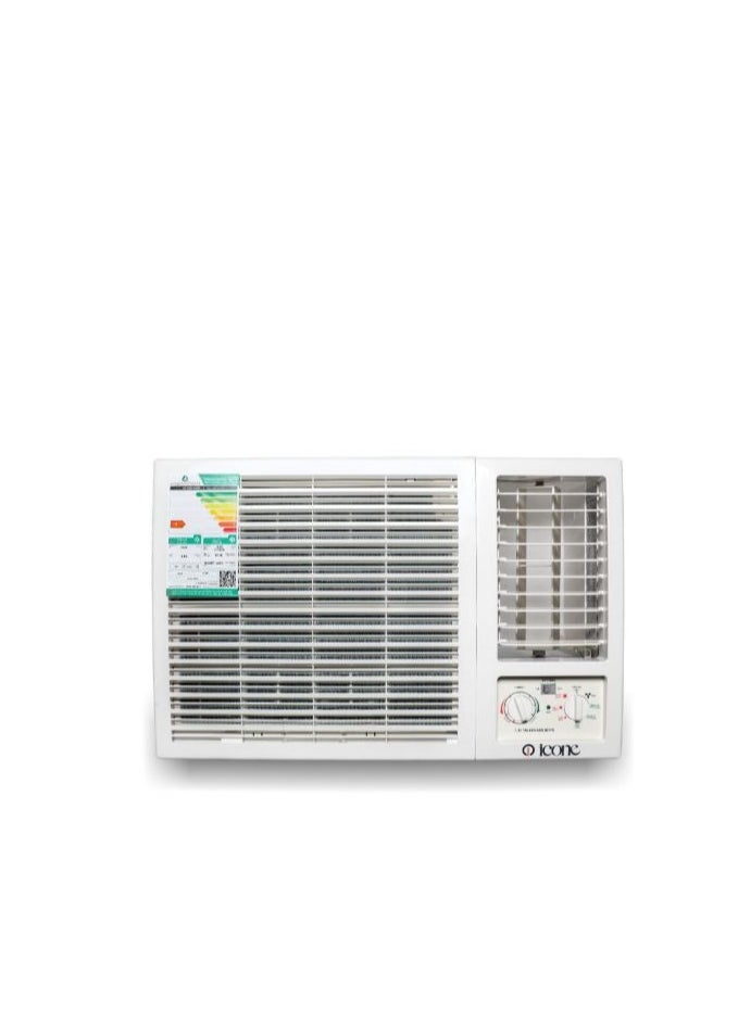 Icone 18,000 BTU Window Air Conditioner – High-Efficiency Cooling Unit with Advanced Features: I Feel, Turbo Mode, LED Display, Dual-Side Drainage – Model ICW-18