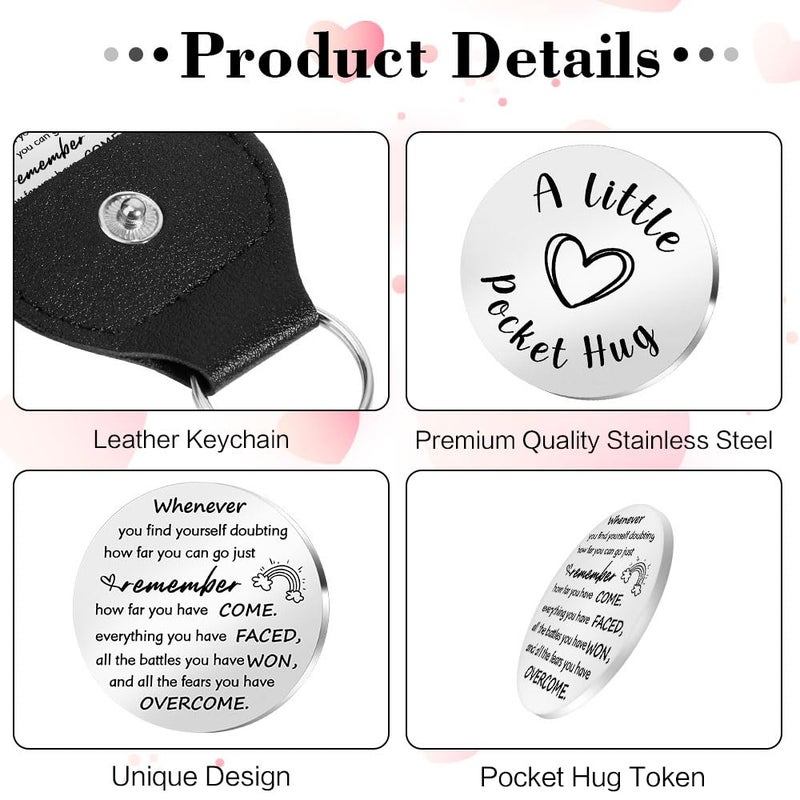 STARKET Inspirational Gifts For Men Pocket Hug Token Christmas Gift For Women Best Sobriety Gifts For Women Thinking Of You Friendship Positivity Gofts College Class Of 2026 Grad Student - Image 2