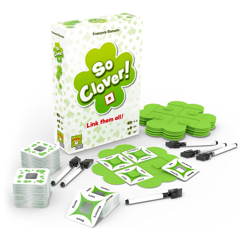 Asmodee So Clover! Party Game - Cooperative Word Association Board Game for Ages 10+, 3-6 Players, 30 Min Playtime - Image 2