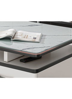 keke Multifunctional Modern Living Room Coffee Table With Drawer and 4mm thickened Glass Top  - Image 3