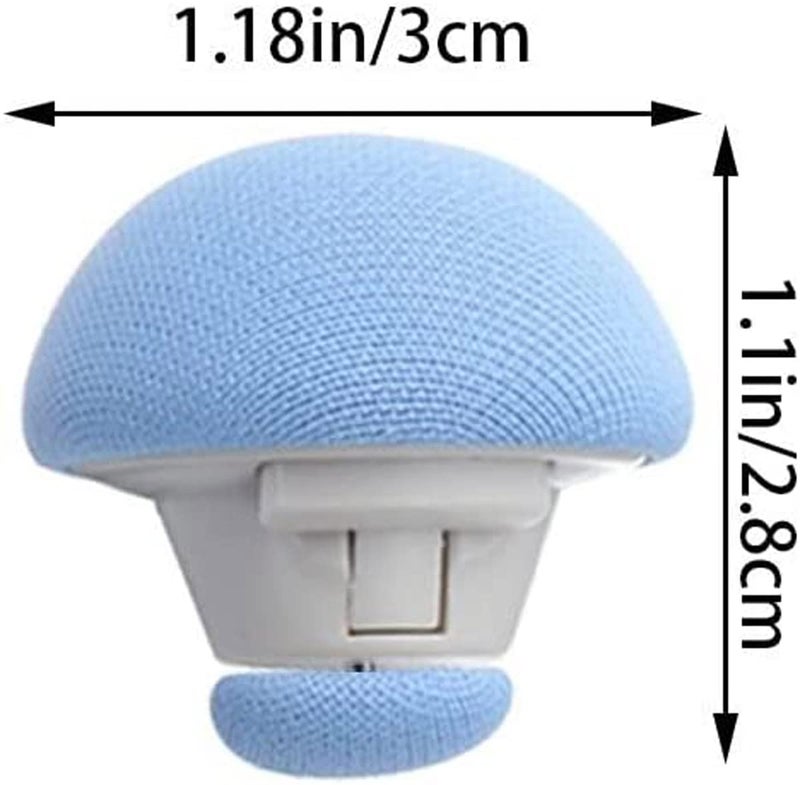 PRAYAS Duvet Clips Duvet Cover Clips Sheet Button Fasteners Mushroom Quilt Fixing Pin for Bedding Accessories BLUE PACK of 16 - Image 2