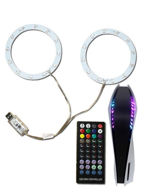Sound Pickup Function Light Strip for PS5 Console RGB Multiple Effects with Remote Control