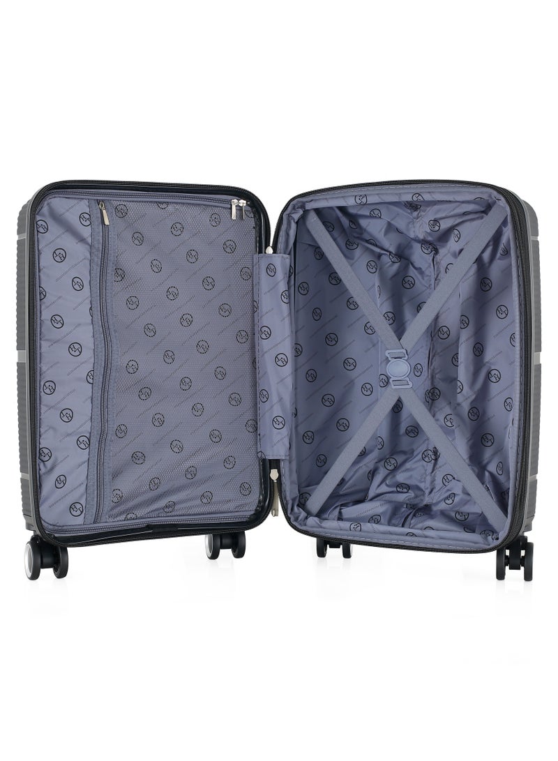 H.T Luggage Bag, Hard Case Polypropylene (PP) Material, 8x360 Degree Rotation Spinner Wheels, Matching Color Suitcases, Expandable Trolley Bag, Telescopic Handle, TSA Lock, SKU 13627 - Image 4