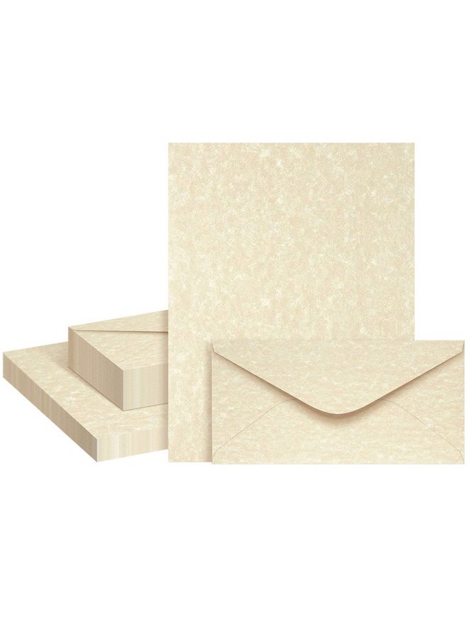 Eersida Eersida 150 Sheets Vintage Stationery Paper and Envelopes Letter Set Includes 100 Vintage Paper Letter Writing Paper and 50 Vintage Envelope for Office Library(8.5 x 11 Inch,Retro Style)  - Image 1