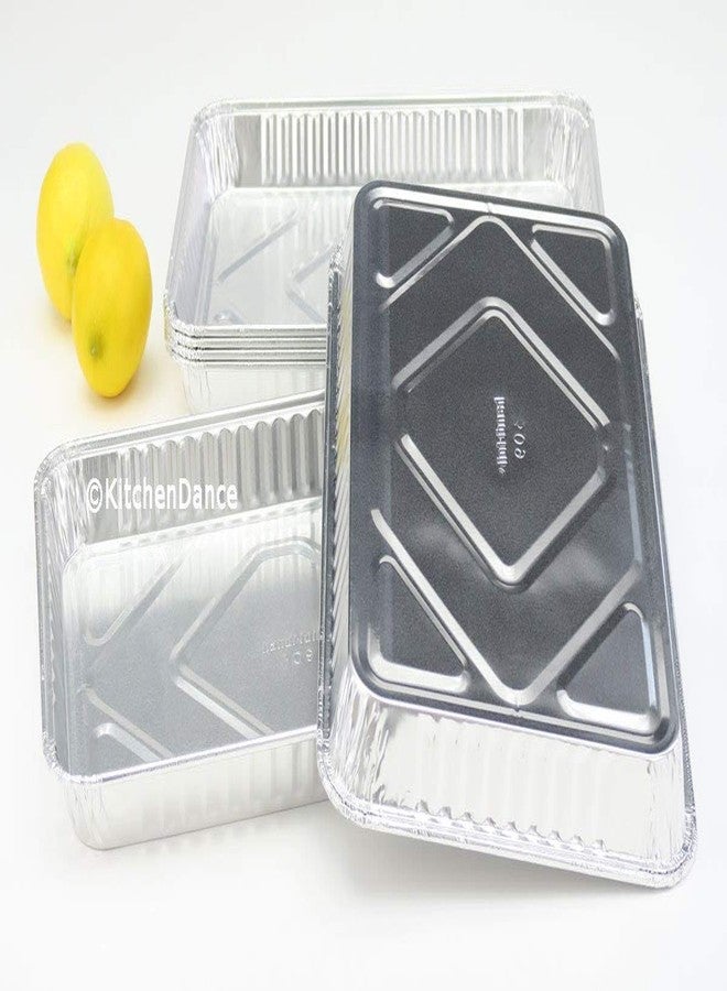 HFA 309HFA, 1/4-Size Aluminum Foil Baking Sheet Pans, Take Out Baking Disposable Foil Containers (100)