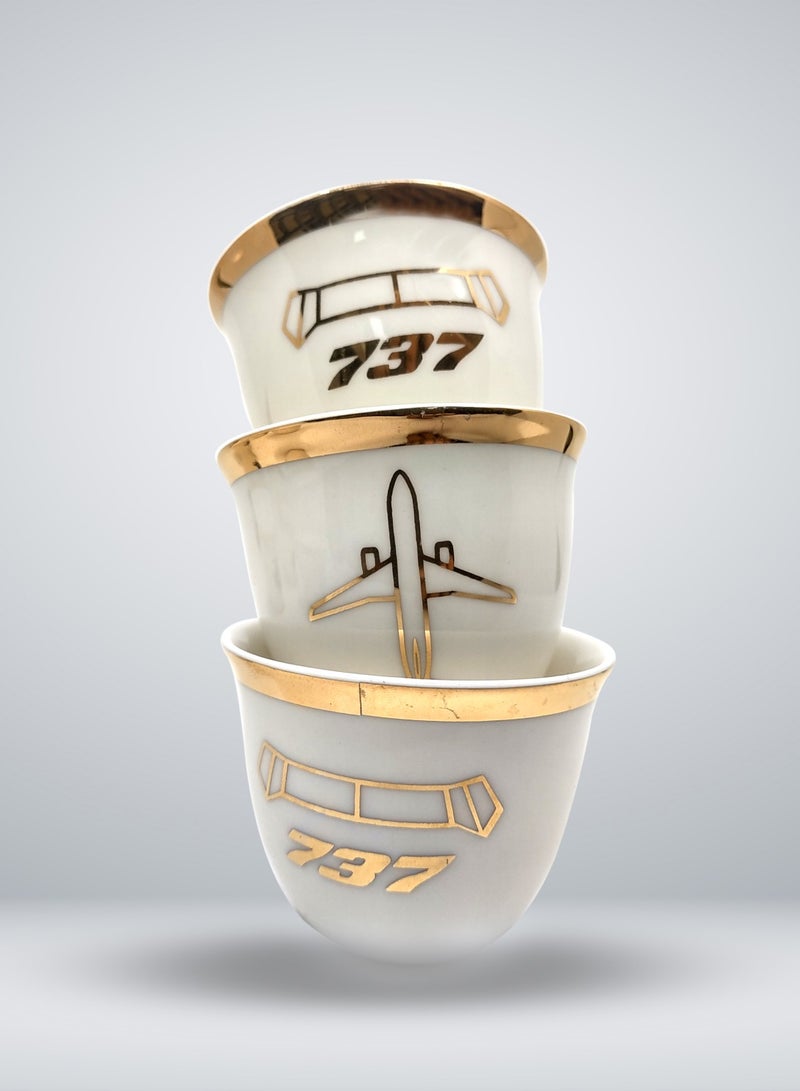 Fighter Gifts 737 Tea Cup Set - Image 1