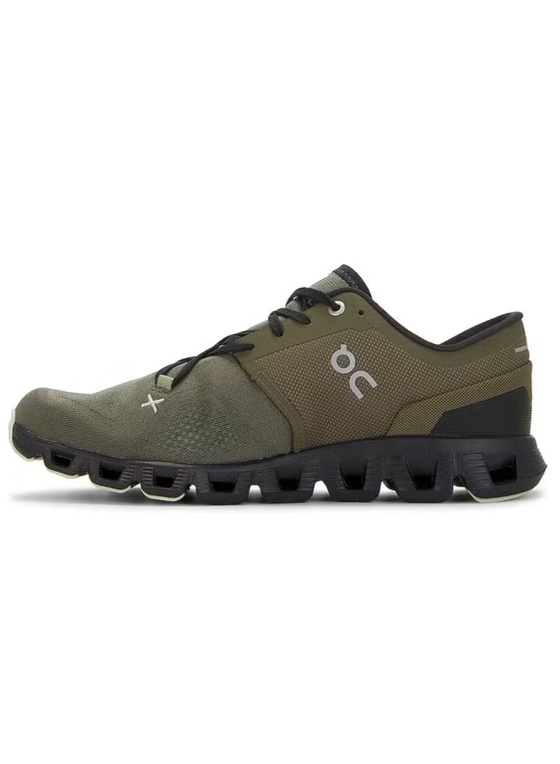 On Cloud X3 Running Shoes – Olive Green | Lightweight & Breathable Sneakers, - Image 2
