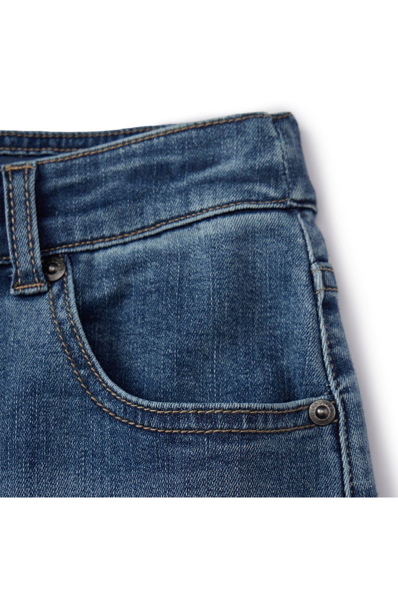 جيوردانو بنطلون جينز أزرق داكن للنساء - Image 5