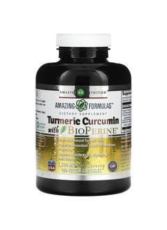 Amazing Nutrition Turmeric & Ginger with BioPerine1500 mg 180 Veggie Capsules