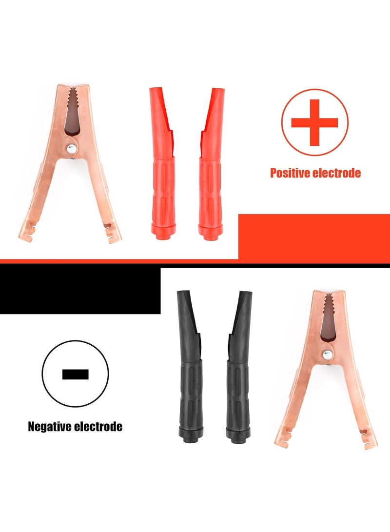 2 x Crocodile Clips, 800A Copper Car Alligator Clips with Insulated Sheath, Starter Cable Clamps, for Jump Leads, Car Battery, Car Vehicle Charging Cable - Image 4