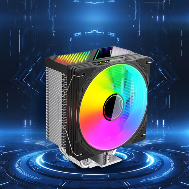 White ARGB CPU Air Cooler 6 Heat Pipes Removable Fan Easy Installation Quiet Cooling for LGA 1851 1700 - Image 3