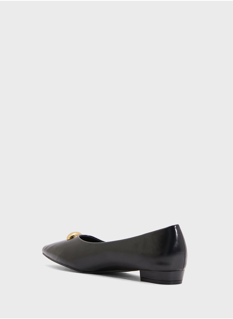 ELLA Ladies Pointed Ballerina Flat  - Image 3