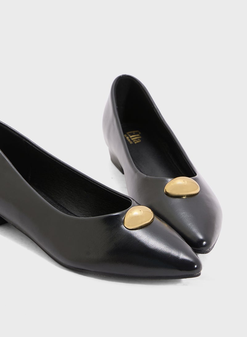 ELLA Ladies Pointed Ballerina Flat  - Image 4