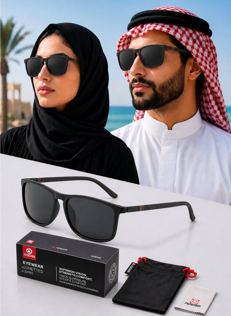 kdeam UV400 Polarized Sunglasses for Men Women Outdoor Driving Sports Eyewear - Image 1