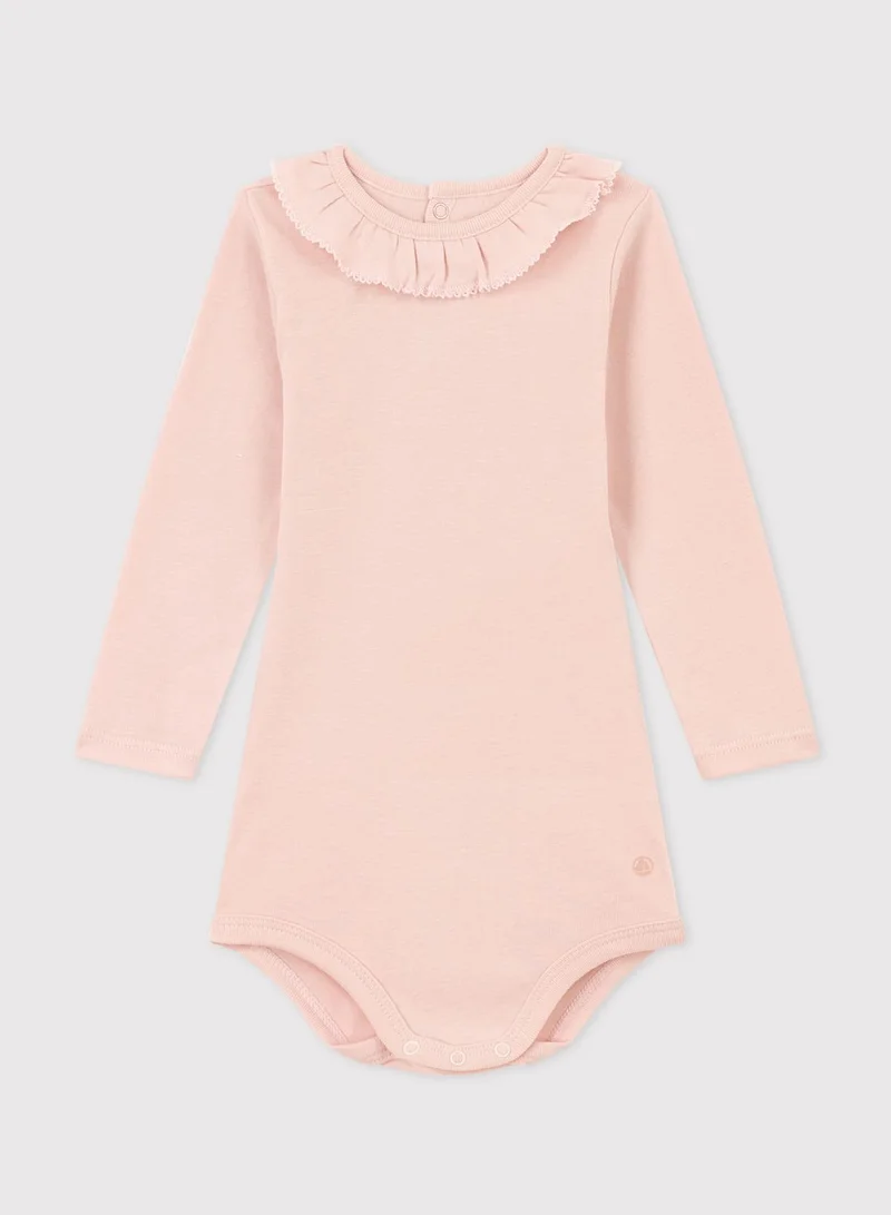 Petit Bateau Infant Ruffled Bodysuit