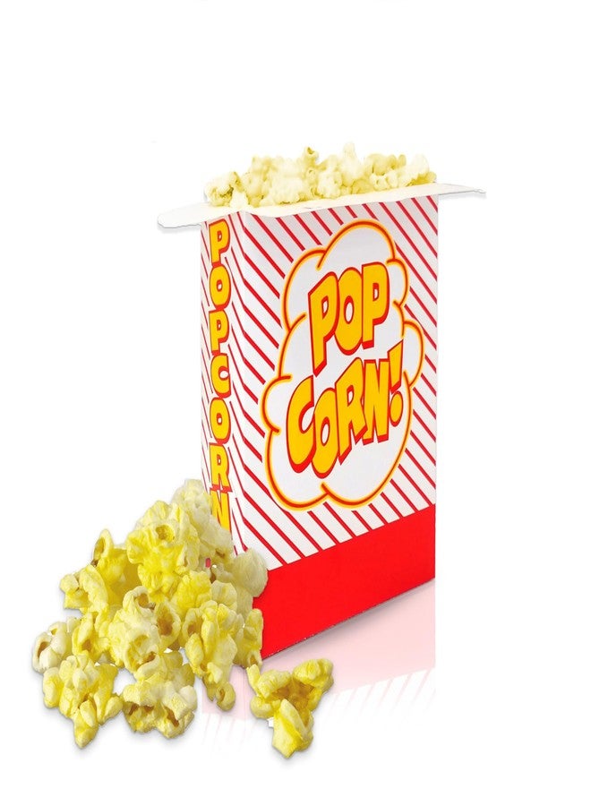 Concession Essentials 1.25oz Popcorn Box Containers -1E-Cardboard Close Top for Individual Servings - Pack of 100ct - Image 1