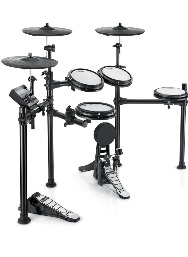 Donner DED-200 Electronic Drum Set 5-Drum 3-Cymbal with Headphones/Drum Throne - Image 3