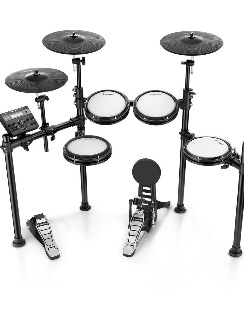 Donner DED-200 Electronic Drum Set 5-Drum 3-Cymbal with Headphones/Drum Throne - Image 2