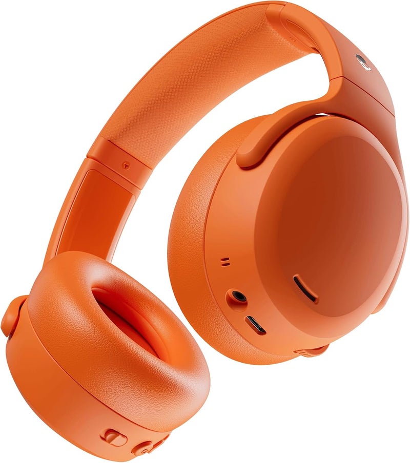 سكل كاندي Crusher ANC 2 Over-Ear Noise Cancelling Wireless Headphones with Sensory Bass, 50 Hr Battery, Skull-iQ, Alexa Enabled, Microphone, Works with Bluetooth Devices True Hazard - Image 1
