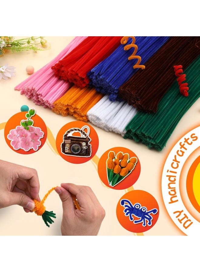 Veroave 60 Pieces Green Pipe Cleaners, Christmas Craft Pipe Cleaners,Pipe Cleaners Chenille Stem,Pipe Cleaners Bulk,Art Pipe Cleaners for Creative Home Decoration Supplies Arts and Crafts Project - Image 4