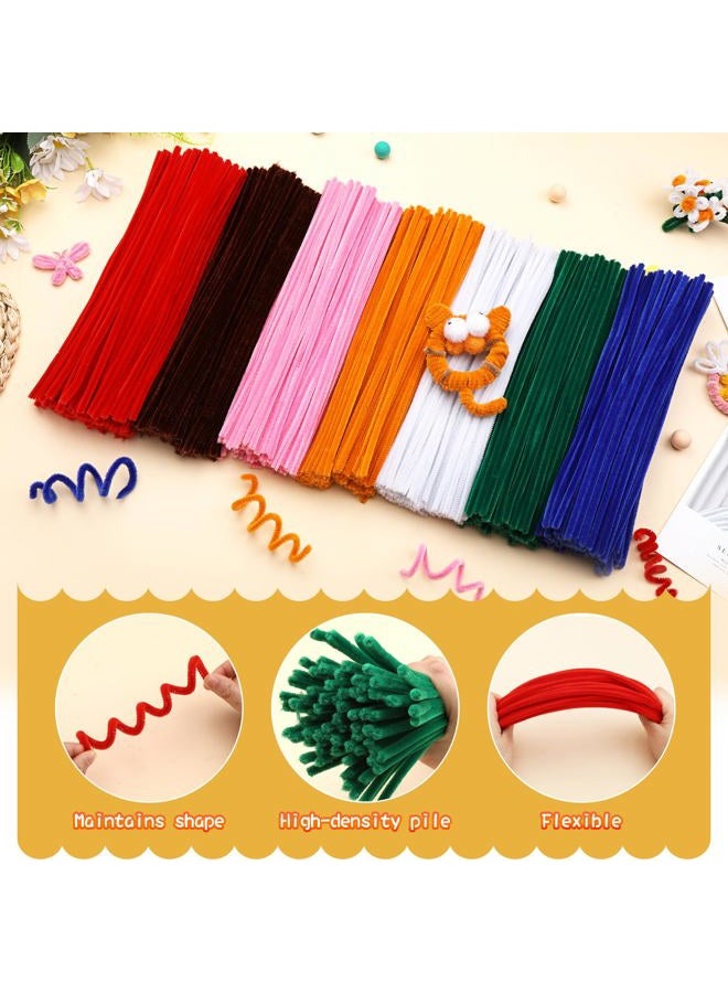 Veroave 60 Pieces Green Pipe Cleaners, Christmas Craft Pipe Cleaners,Pipe Cleaners Chenille Stem,Pipe Cleaners Bulk,Art Pipe Cleaners for Creative Home Decoration Supplies Arts and Crafts Project - Image 3