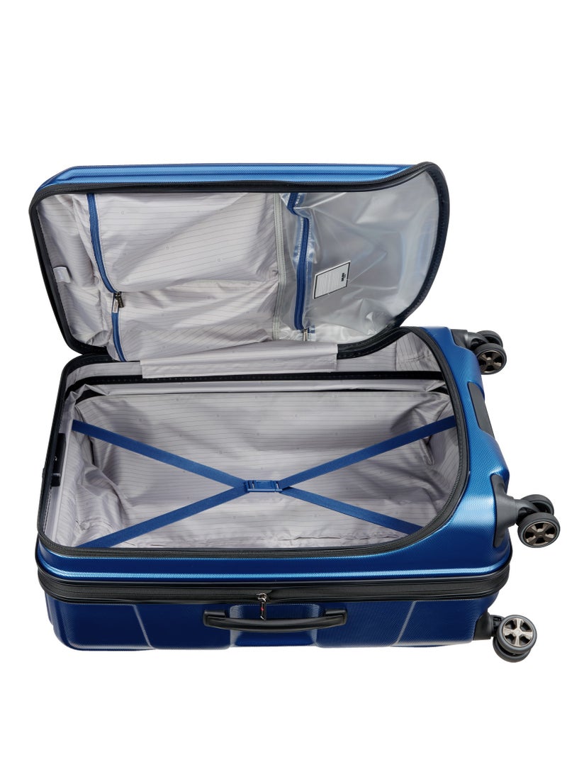 DELSEY Paris - Cruise 70cm Hardside 4 Double Wheel Check-In Luggage Trolley Blue - Image 1