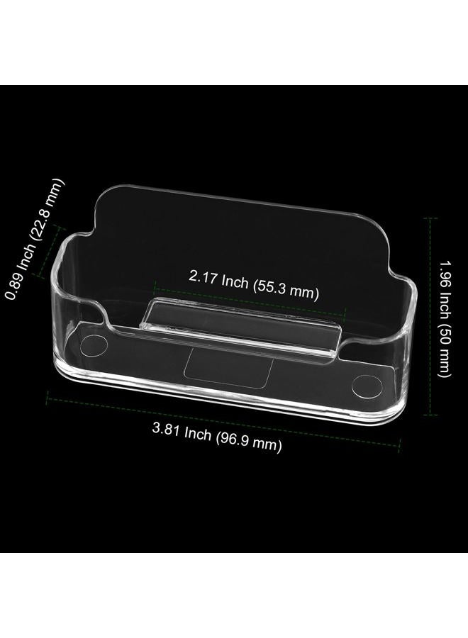 PINGEUI 36 Pack Business Card Holder Display for Desk, Clear Desktop Plastic Business Card Stand, Fits 30-50 Business Cards Acrylic Business Card Holder for Exhibition - Image 2