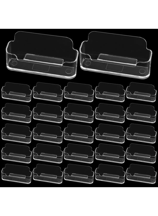 PINGEUI 36 Pack Business Card Holder Display for Desk, Clear Desktop Plastic Business Card Stand, Fits 30-50 Business Cards Acrylic Business Card Holder for Exhibition - Image 1