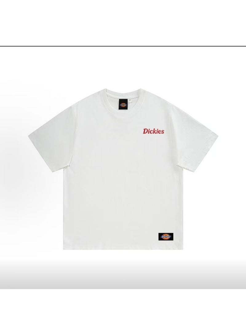 Dickies تي شيرت ديكيز أبيض بشعار مينيمال على شكل طاقية مقاس 2XL - Image 2