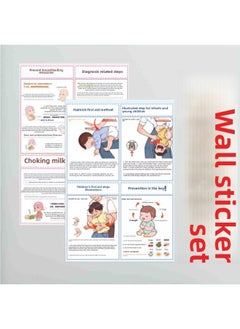 Heimlich Choking Milk First Aid Method Wall Chart Knowledge Wall Chart Prevention Children First Aid Rescue Household Hanging Picture None-Specifications:(non-solid Wood Wall Chart) Heimick + Choking Milk (50*70cm) Sticker