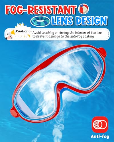 Rantizon Kids Swim Goggles 2 Pack, Wide View Swimming Goggles for Child 3-15, Anti Fog&UV No Leaking Goggles for Boys Girls - Image 4