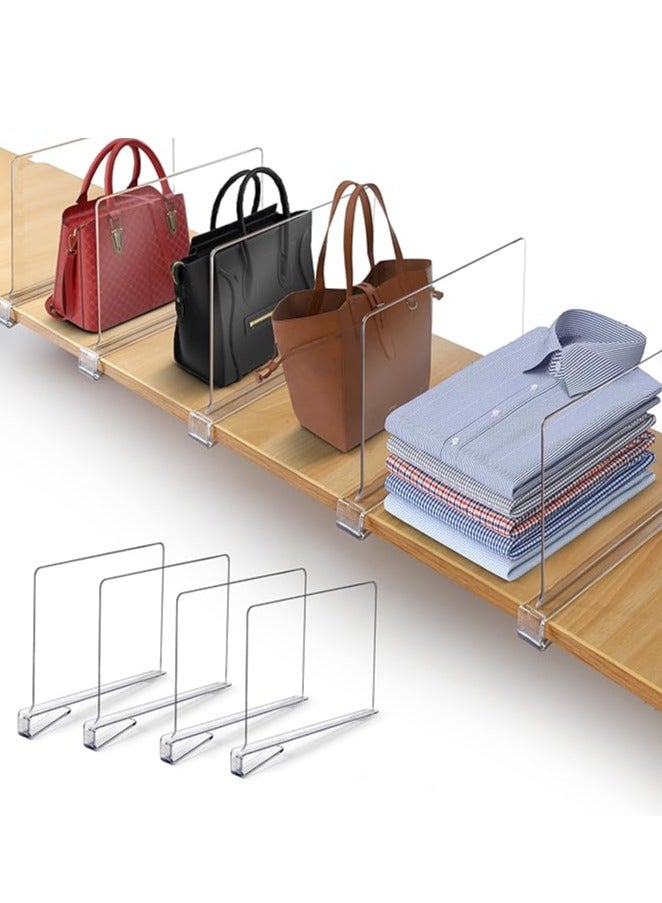 4 قطعة الاكريليك مجلس الوزراء تقسيم الجرف شفافة خزانة الجرف التشطيب خزانة خزانة خزانة خزانة تقسيم المطبخ غرفة نوم مطبخ مكتب الرف - Image 1