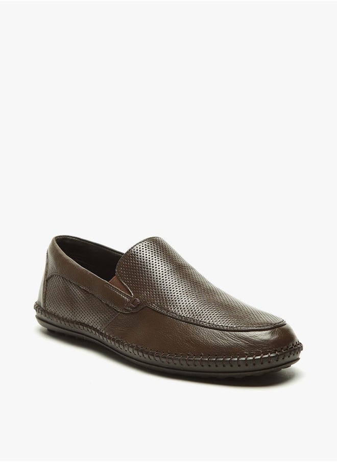 shoexpress - Mens Textured Slip-On Loafers - Image 1