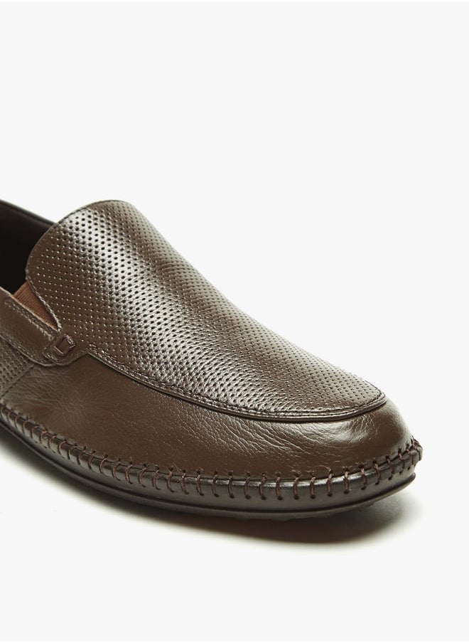 shoexpress - Mens Textured Slip-On Loafers - Image 1