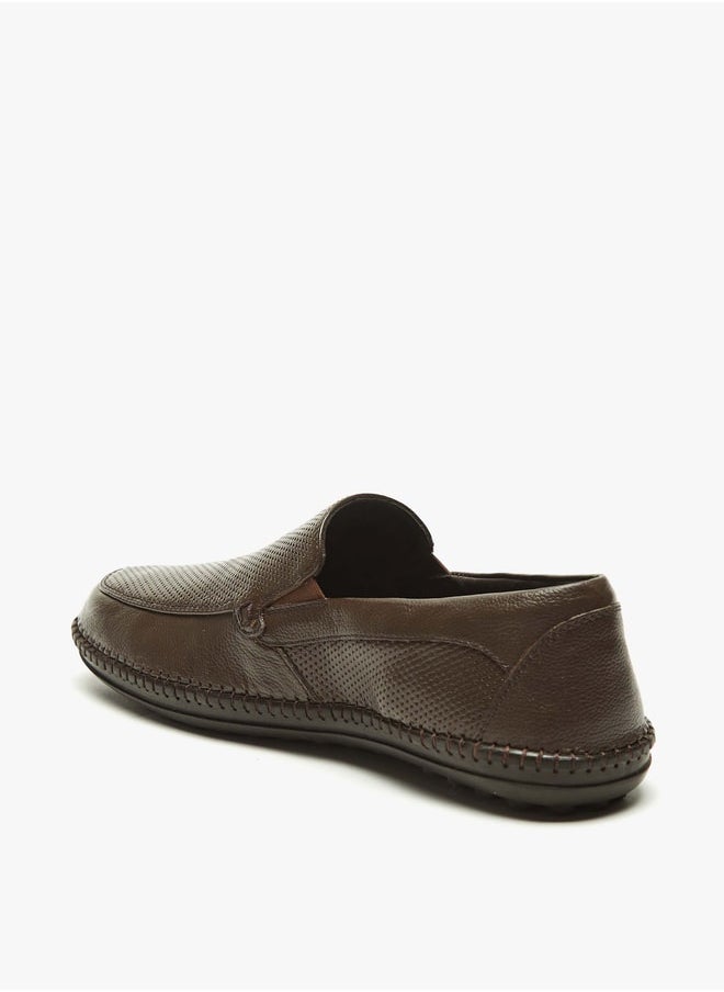shoexpress - Mens Textured Slip-On Loafers - Image 1
