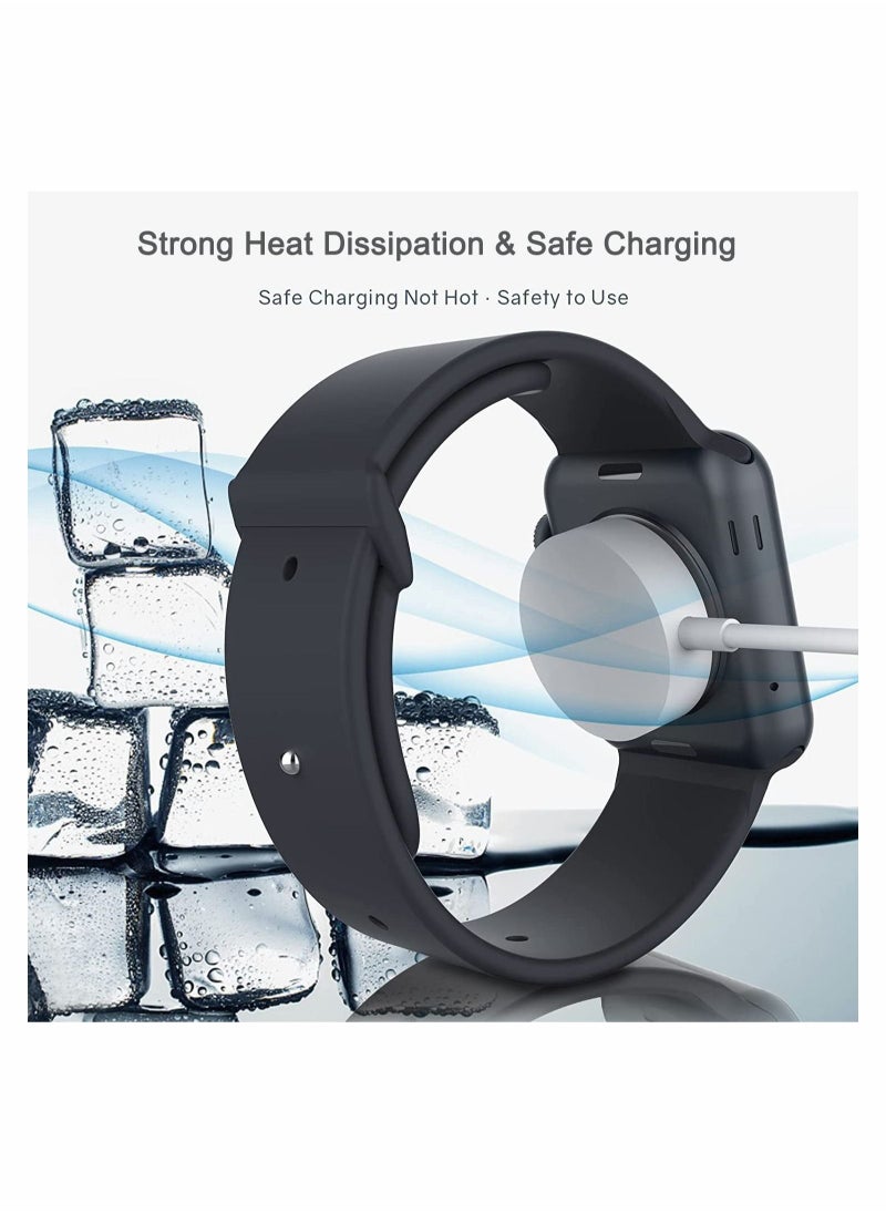 Excefore - Upgraded for Apple Watch Magnetic Fast Charger to USB-C Cable (1m/Portable) Magnetic Wireless Charging Compatible with Apple Watch Series 8/7/6/SE/5/4/3/2/1 - Image 1