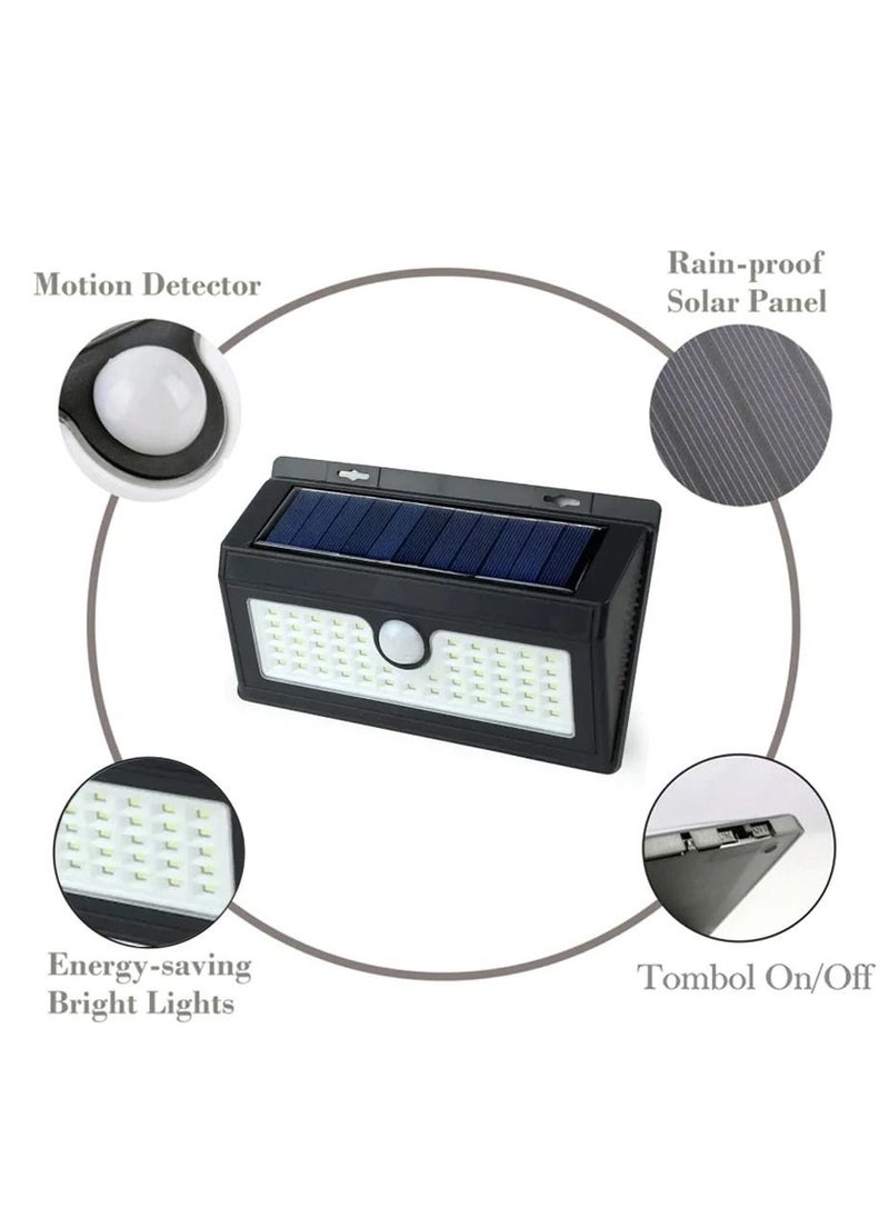 Geneaire Solar Light  55LED Wall Solar Light Cell Solar Powered Wall Lamp  - Image 3