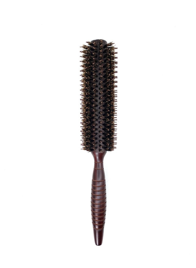 Generic Natural Boar Bristle Wooden Hairbrush 230 large 14 row straight brown mane curling hair comb (opp bag) 